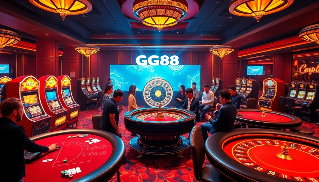 Engage in the thrill of winnings at trang chủ gg88 with dynamic casino tables and vibrant slot machines.