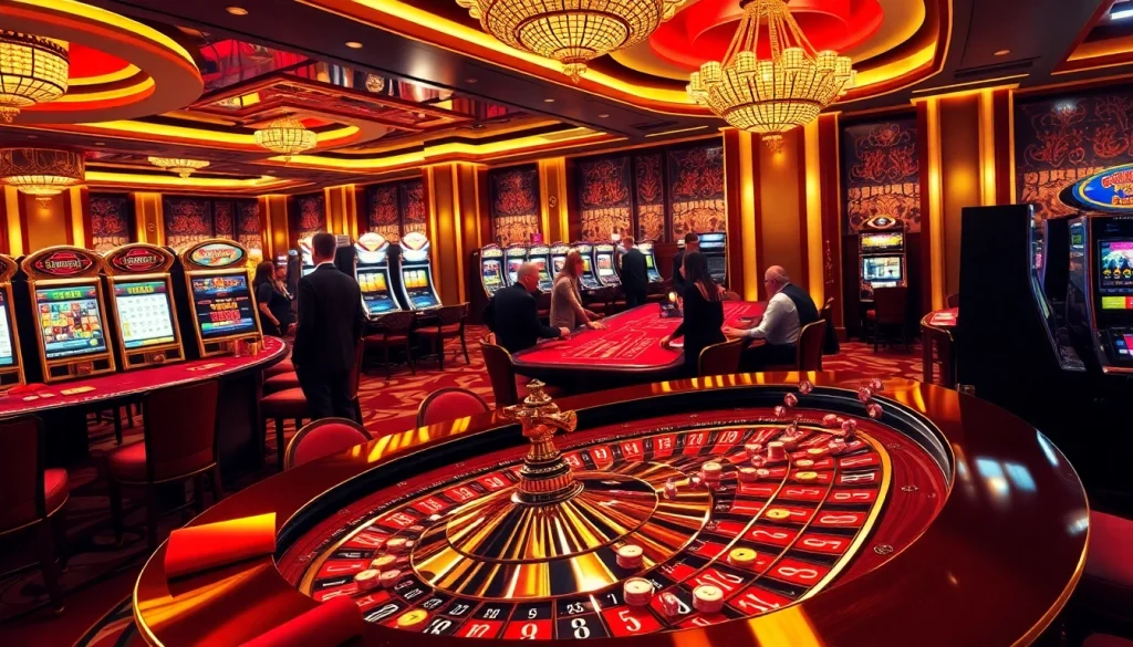 Experience thrilling gaming at 688v with vibrant casino visuals featuring roulette, poker, and slot machines.