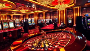 Experience thrilling gaming at 688v with vibrant casino visuals featuring roulette, poker, and slot machines.