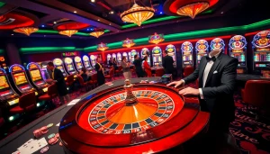 Players enjoy a thrilling roulette game at 32WIN's luxurious casino.