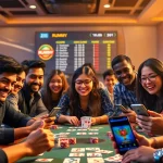 Players enjoying Rummy 91 online, showcasing excitement and competition in a vibrant digital environment.
