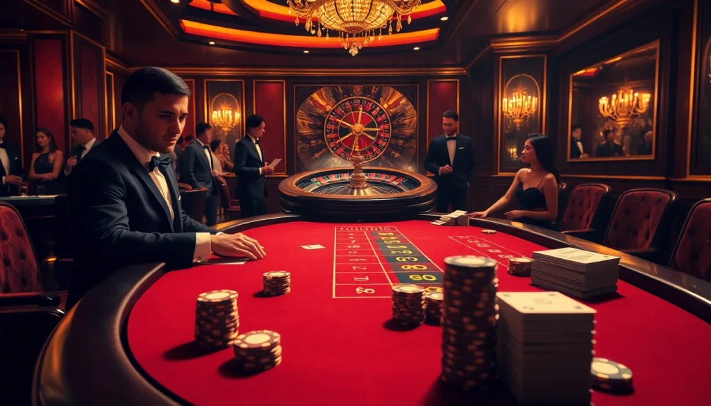 Experience the thrill of RR88 with players winning at luxurious poker and roulette tables.