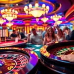 Experience thrilling gameplay at fun79 with vibrant casino tables and excited players.