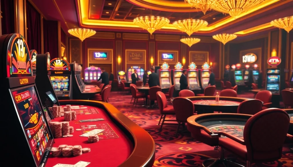 Experience the thrill of 13win casino with vibrant tables and exciting gameplay.