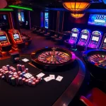 Experience the excitement of 88i with a vibrant casino scene featuring poker, roulette, and slot machines.