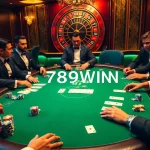 Exciting casino action with players at a poker table showcasing the thrill of 789WIN betting.