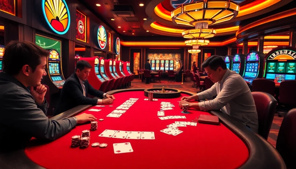 Experience the thrill of high-stakes poker and vibrant slots at KK55.com, showcasing luxury and excitement.