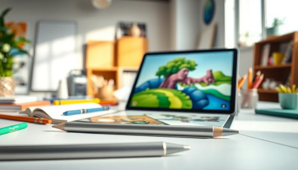 Utiliza el Apple Pencil 2da generación para crear arte digital en un entorno de oficina moderno.