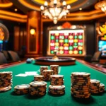 Experience thrilling gameplay at Vin777 with luxurious casino elements like poker and roulette.