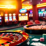 Experience thrilling online gambling at Jun88 with a vibrant casino scene featuring roulette and poker.
