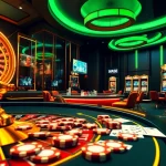 S8 nhà cái online gambling excitement with roulette wheels, poker tables, and vibrant game graphics