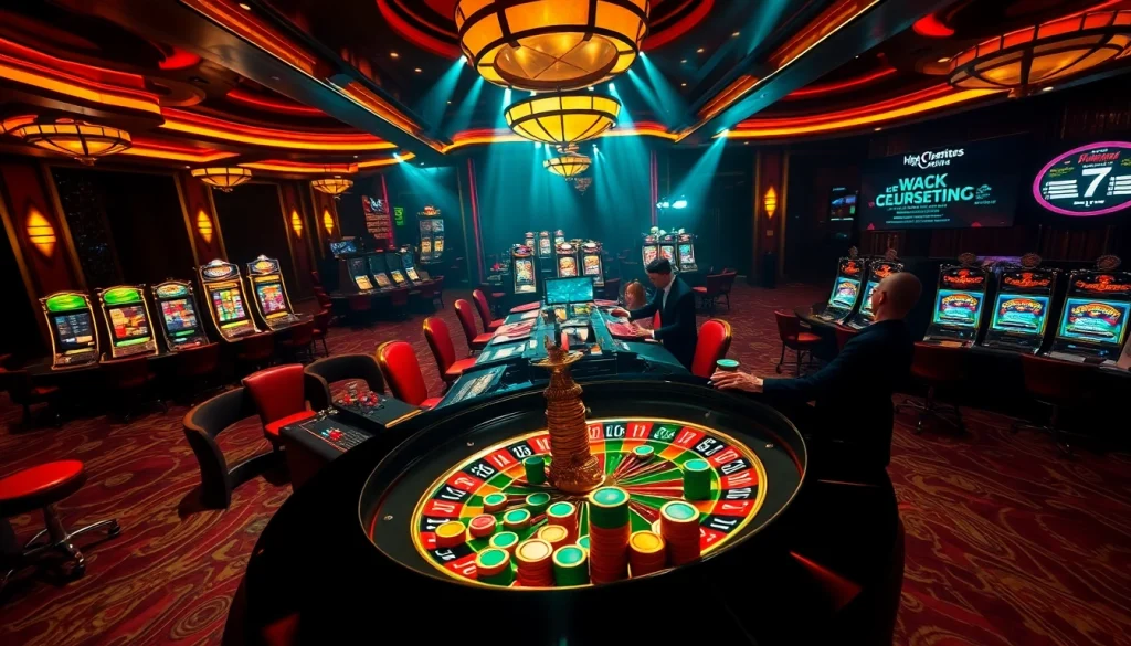 Engaging players utilizing hidden wiki dark web resources at a vibrant roulette table in a luxurious casino.