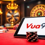 Engaged players at Vua99 poker table showcasing excitement and professional gaming experience.