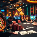 Intense gaming experience with lô kép betting slips and luxurious casino backdrop.