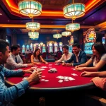 Engaging players at casino tables celebrating wins on https://debet.hot/ with vibrant gaming atmosphere.