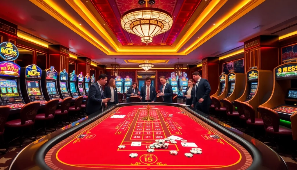 Players engaging in thrilling gameplay at a casino table showcasing features of https://mm88.directory/.