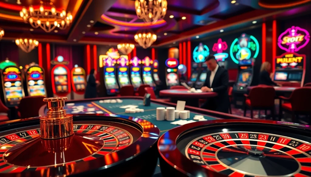 Kubet gamblers engaging in a thrilling casino experience with cards and roulette.