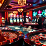 Kubet gamblers engaging in a thrilling casino experience with cards and roulette.