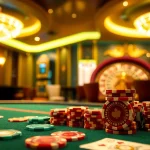 Experience high-stakes gaming at https://zx88.tech/ with luxurious poker chips and cards in a rich casino ambiance.