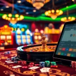 Experience the excitement of online gaming at https://nohu900.ws/ with a vibrant casino scene featuring roulette and poker.