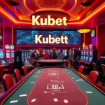 Gamblers enjoying vibrant slots and tables at Kubet Casino, capturing the excitement of gameplay.