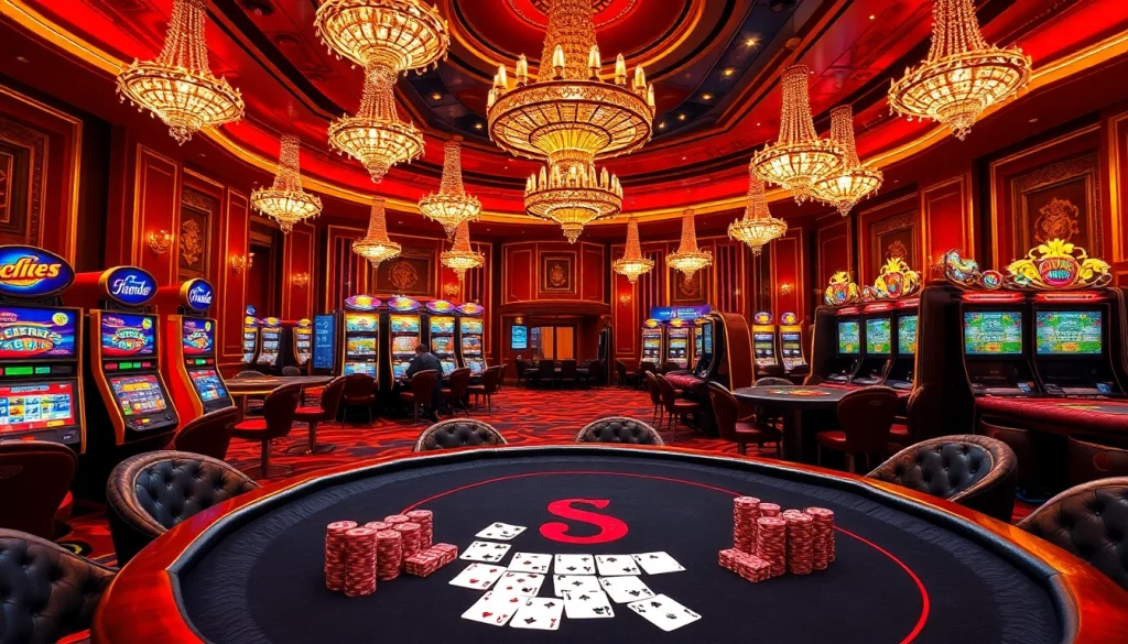 Experience the thrill of RR88 with elite poker chips and cards in a luxurious casino setting.