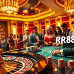 Experience the excitement of RR88 Auction with vibrant casino scenes and engaging gameplay.
