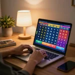 Lô đề online player engaging in a thrilling game at home, showcasing modern interface and lively atmosphere