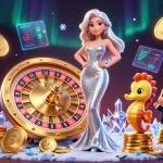 Join the excitement at tr88 with a dazzling roulette scene and crypto motifs.