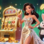 Experience the thrill of gaming with hitclub link as you toast beside a jackpot slot machine.