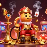 KAPTEN189 menghadirkan ilustrasi kasino 3D dengan karakter kelinci besar dan elemen permainan yang berkilauan.