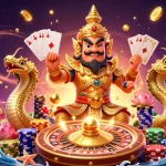 Experience sbobet login with a vibrant 3D illustration of casino elements, featuring unique characters and dynamic game action.