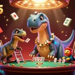 Experience the thrill of tỷ lệ kèo nhà cái 5 surrounded by vibrant casino elements and creatures.