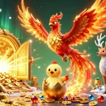 Engage players with nhacaiuytinovn79 featuring a phoenix theme in this exciting online casino scene.