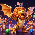 Experience branded excitement at situs slot resmi with lively lottery elements and celebratory characters!