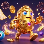 Spin your luck at gg88 with vibrant 3D casino elements and golden golem animation.