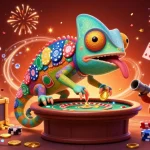 Experience thrilling wins at 7mcn-vn with a vibrant chameleon casino owner in action.