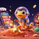 wopslot showcases an exciting Martian adventure with bright slot games, golden coins, and alien characters.