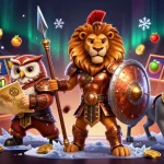 Experience excitement at top online casino Australia with slot reels, big wins, and vibrant characters.