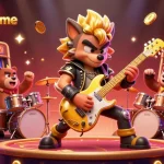 Permainan judi seru di wslotkiosgame dengan animasi kartun yang menarik dan elemen kasino yang dinamis.